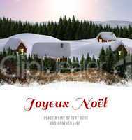 Composite image of joyeux noel