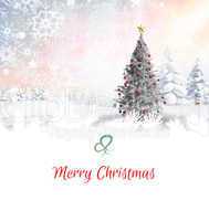 Composite image of christmas card