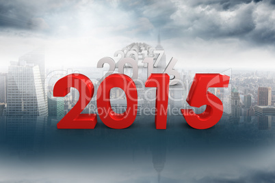 Composite image of 2015 red
