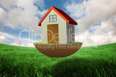 Composite image of 3d house