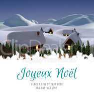 Composite image of joyeux noel