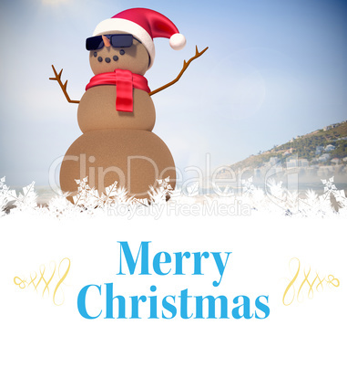 Composite image of christmas card