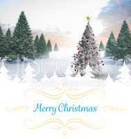 Composite image of christmas card