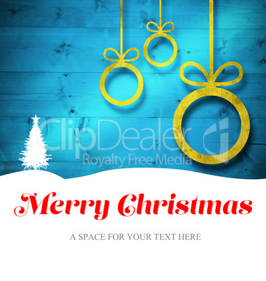 Composite image of merry christmas