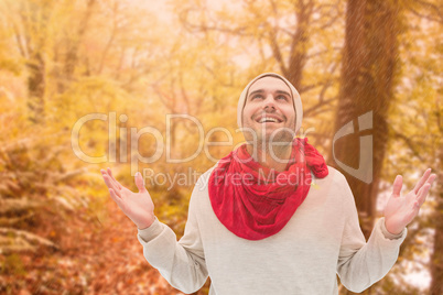 Composite image of handsome hipster