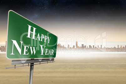 Composite image of happy new year