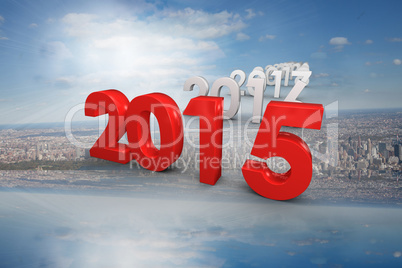 Composite image of 2015 red