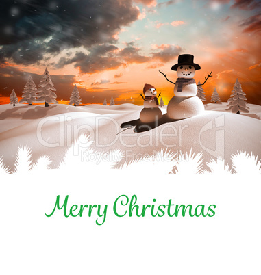 Composite image of merry christmas