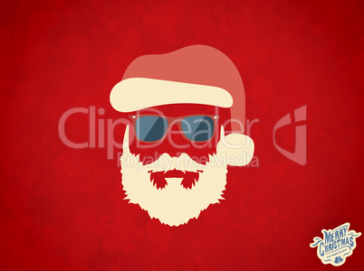 Composite image of merry christmas message with santa