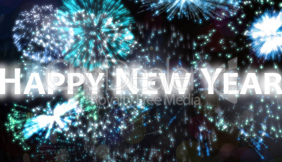 Composite image of happy new year