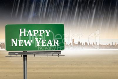 Composite image of happy new year