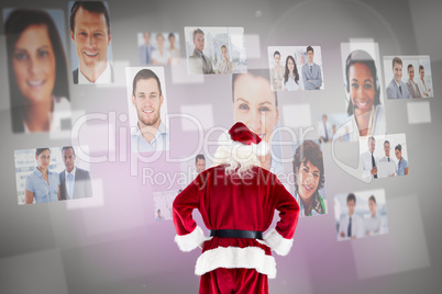 Composite image of santa claus