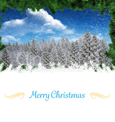 Composite image of christmas card