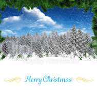 Composite image of christmas card