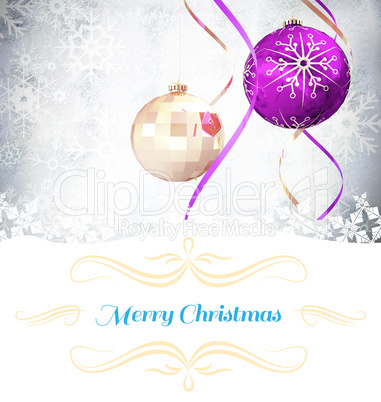 Composite image of Christmas greeting card Composite image of Christmas greeting card