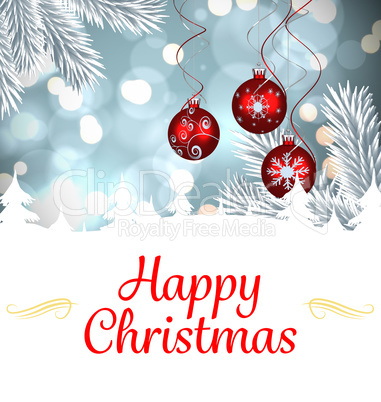 Composite image of christmas card