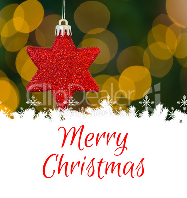 Composite image of merry christmas