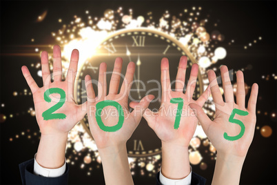 Composite image of business peoples hands Composite image of business peoples hands