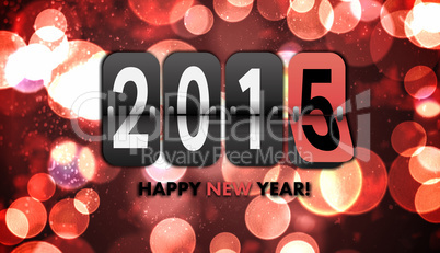 Composite image of happy new year 2015