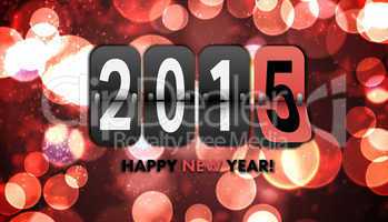 Composite image of happy new year 2015