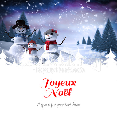 Composite image of joyeux noel