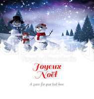 Composite image of joyeux noel