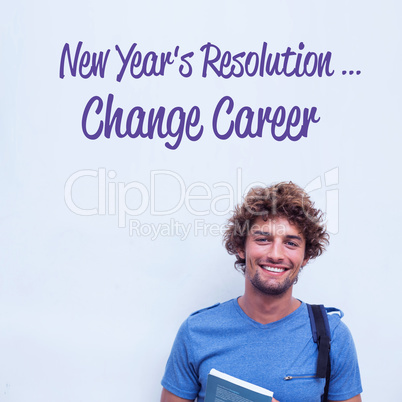 Composite image of new years resolution