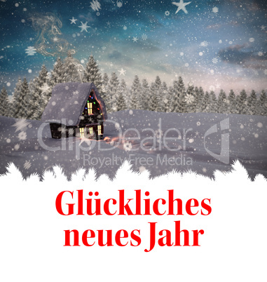 Composite image of glÃ¼ckliches neues jahr