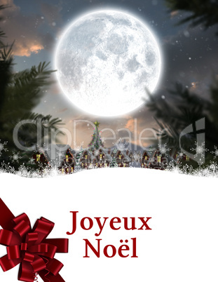 Composite image of joyeux noel