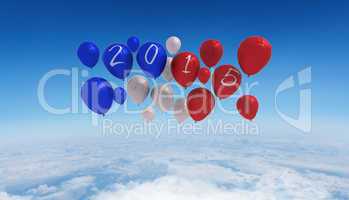 Composite image of 2015 balloons