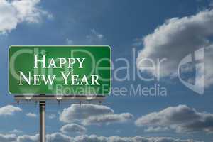 Composite image of happy new year