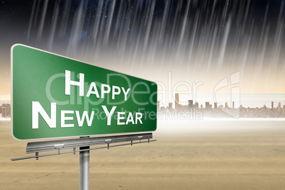 Composite image of happy new year