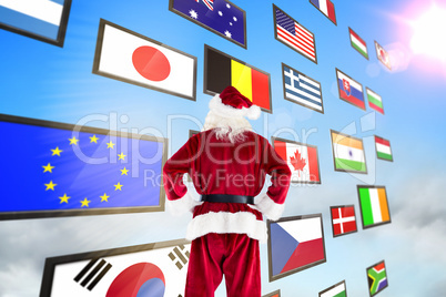 Composite image of santa claus