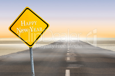 Composite image of happy new year