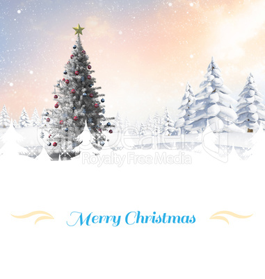 Composite image of christmas card