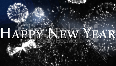 Composite image of happy new year