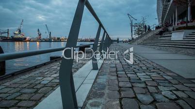 hamburg harbor district - Hafencity October 2013 - DSLR dolly shot timelapse
