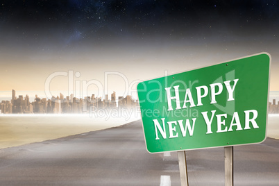 Composite image of happy new year