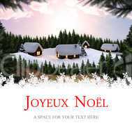 Composite image of joyeux noel