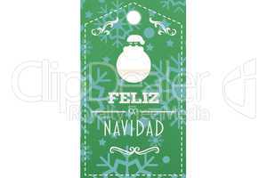 Composite image of feliz navidad banner