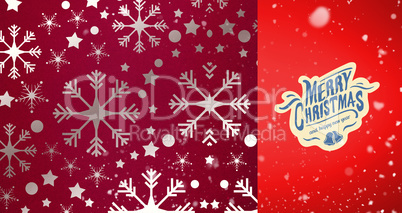 Composite image of snow falling Composite image of snow falling
