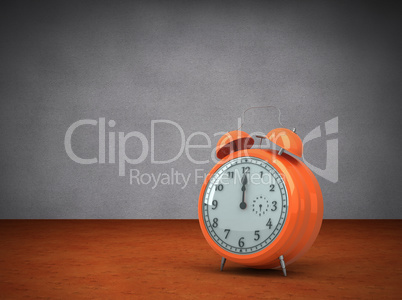 Composite image of alarm clock counting down to twelve Composite image of alarm clock counting down to twelve