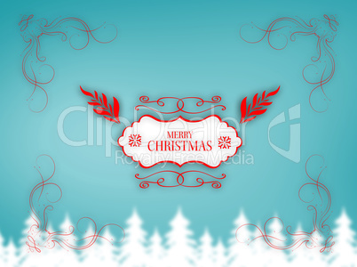 Composite image of  merry christmas message