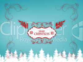 Composite image of  merry christmas message