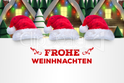 Composite image of frohe weinhnachten