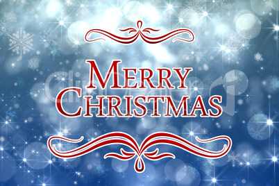 Composite image of merry christmas