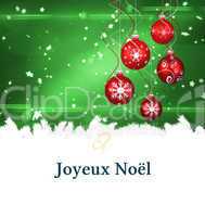 Composite image of Christmas greeting card