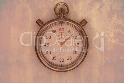 Composite image of timing stopwatch