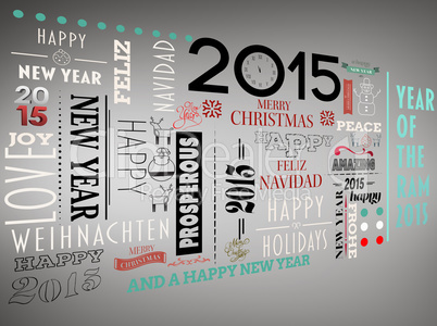 Composite image of holidays word jumble