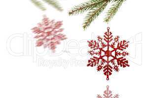 Composite image of Decorations on tree